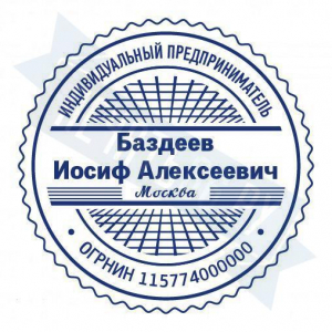 Макет печати для ИП с защитой №11